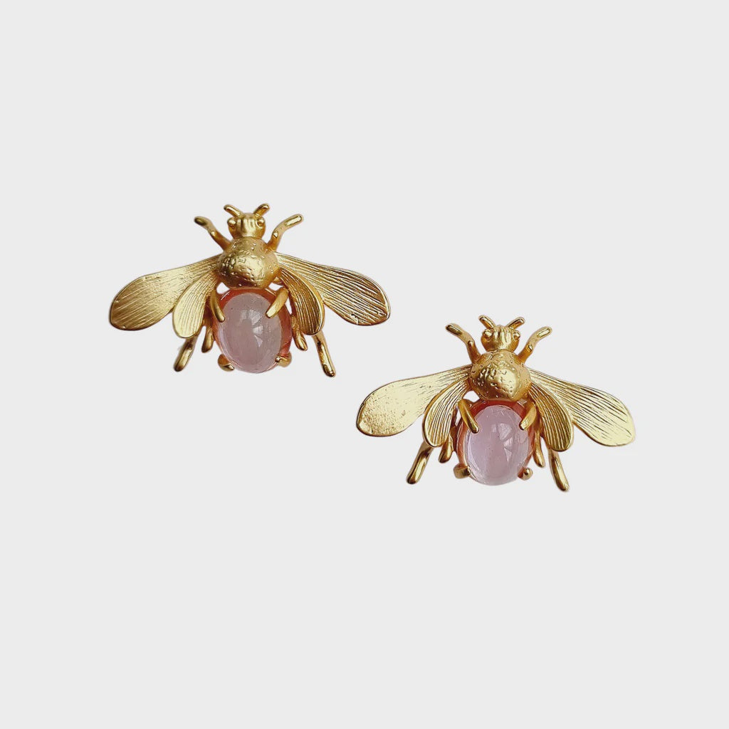 Pink Bee Stud Earring - Global Free Style