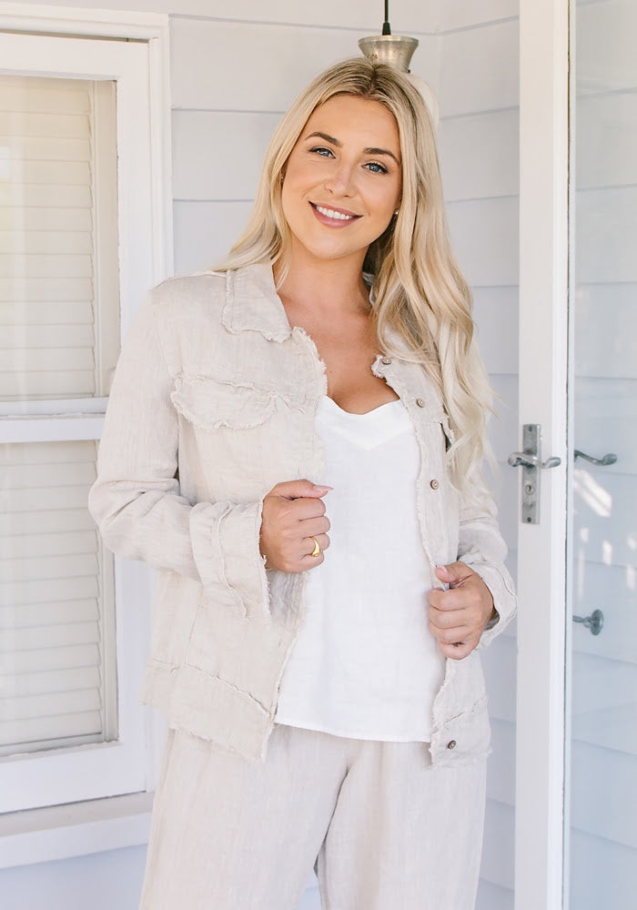 Linen Pants Oatmeal Bottoms Soul Sparrow