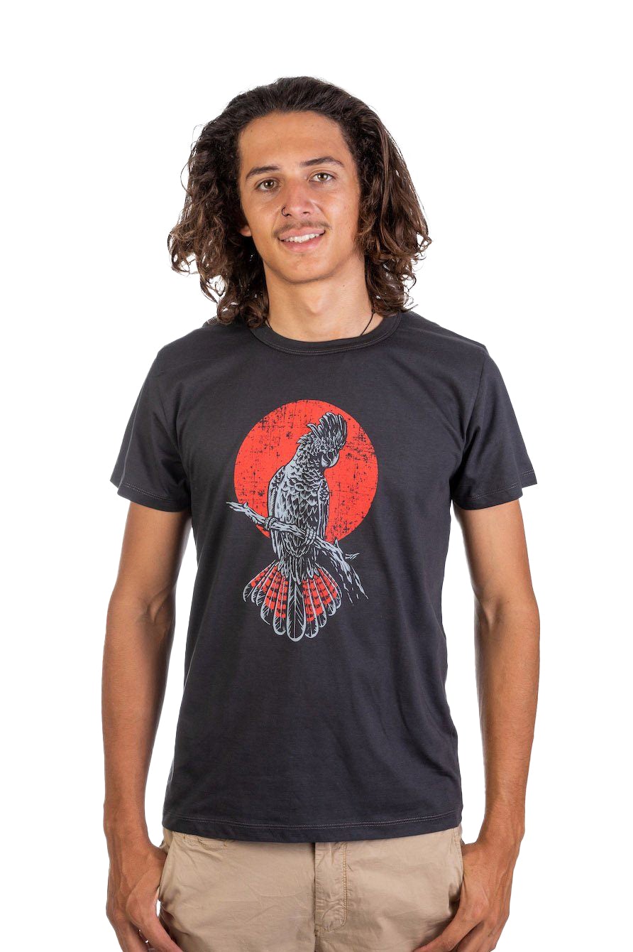 Skumi Mens T Shirt Rain Time Charcoal Mens Tops Skumi XS