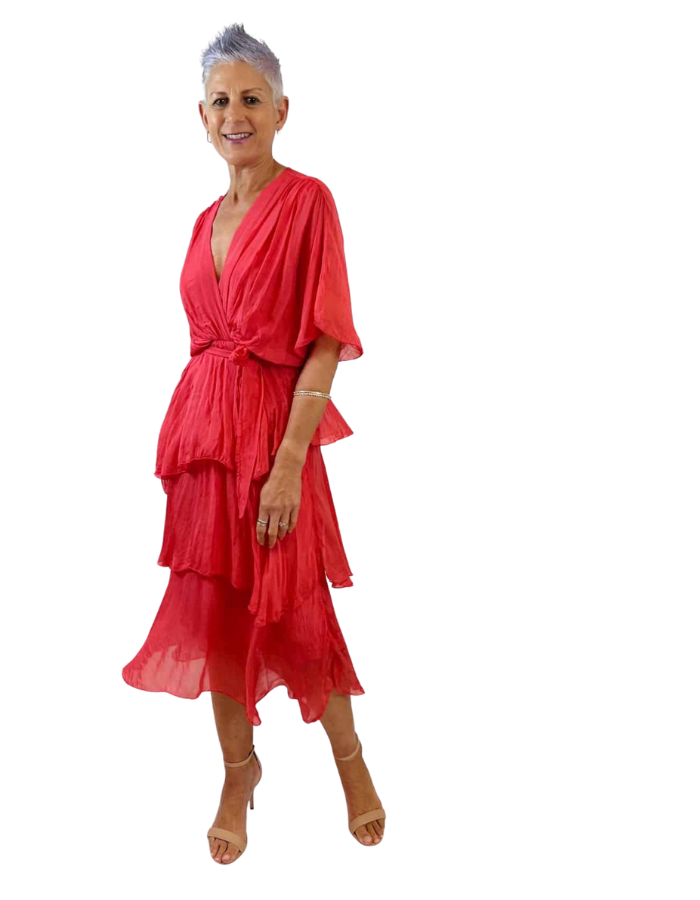 La Strada Vanessa Dress Fragola Red - Global Free Style