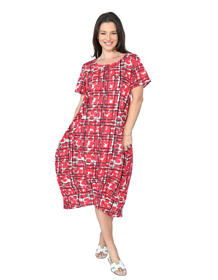 Cocoon Linen Dress Circle - Global Free Style