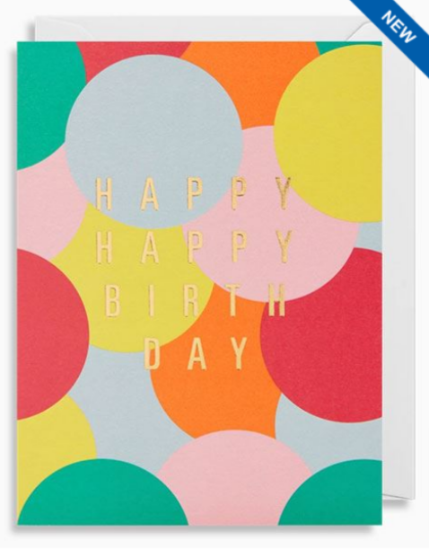 Waterlyn Happy Happy Birthday Mini Gift Cards - Global Free Style