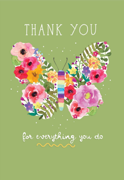 Waterlyn Thank you Butterfly Gift Cards - Global Free Style