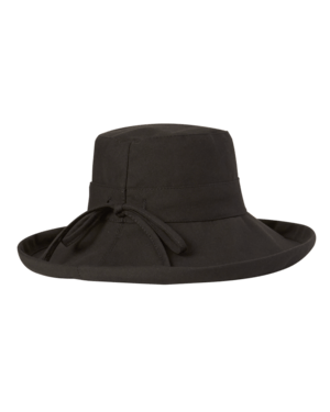 Ladies Upturn Hat Noosa Black Hats & Millinery Kooringal