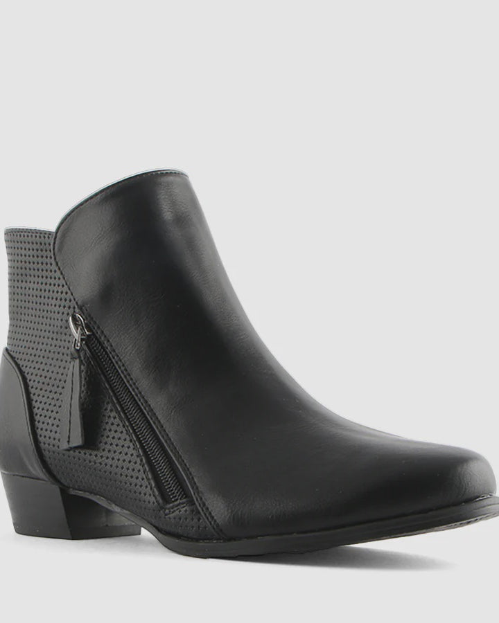 Cracker Ankle Boot Black Shoes Step on Air