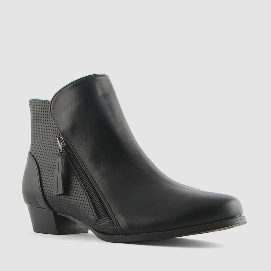 Cracker Ankle Boot Black Shoes Step on Air 36(5)