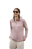 Classic Women Long Sleeve Polo Lilac Tops Tusk and Roo S(8)