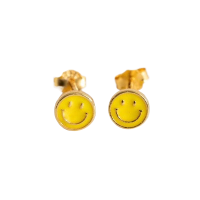 Happy Little Earrings Smiley Earrings Natural Life   