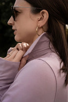 Classic Women Long Sleeve Polo Lilac Tops Tusk and Roo