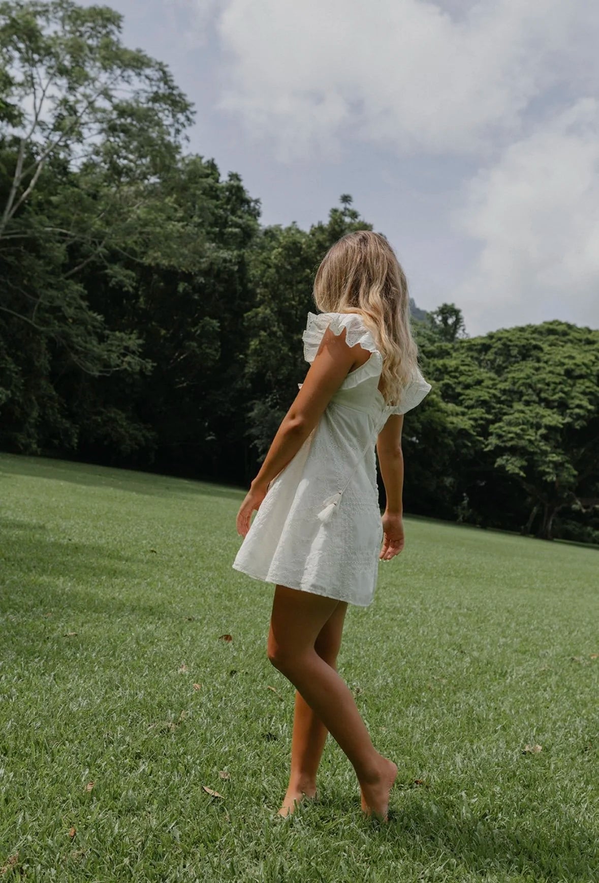 Swan Heirloom Mini Dress White Dresses Jollou