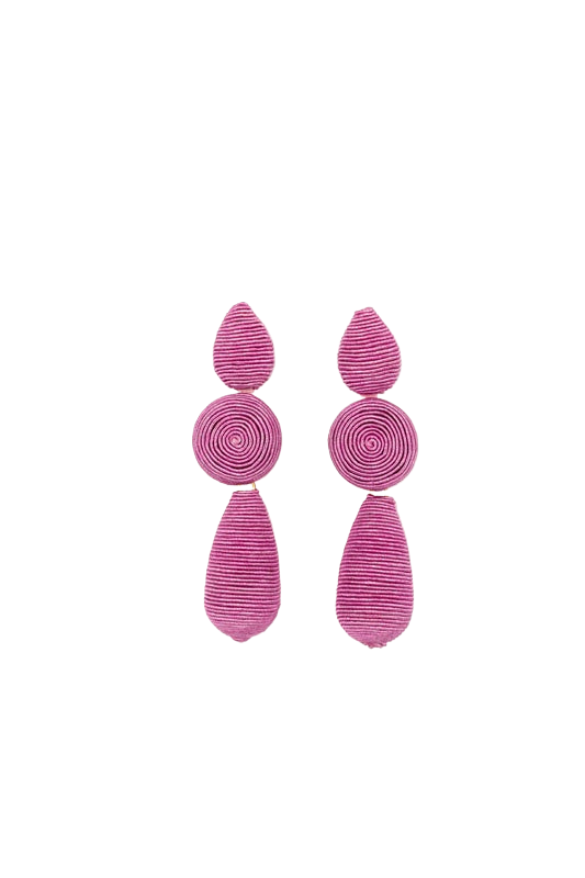 Cardiff Earrings Pink Earrings Holiday Trading   