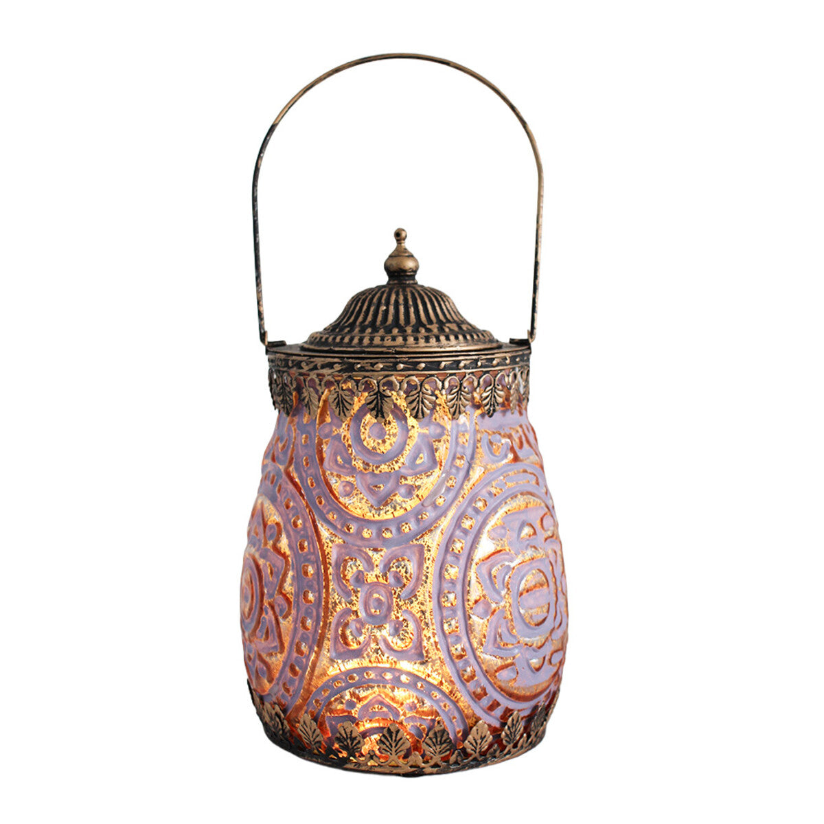 Lantern LED Moroccan Mauve Gifts and Accessories Lavida