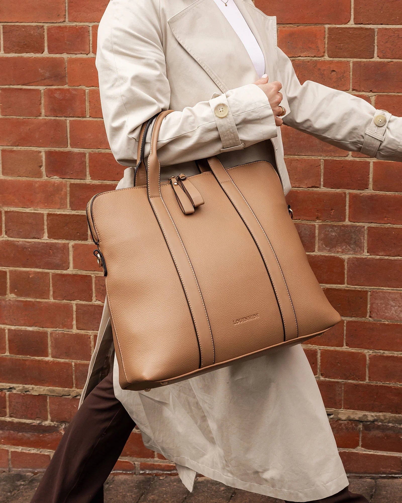 Rhodes Laptop Bag Latte Bags and Purses Louenhide