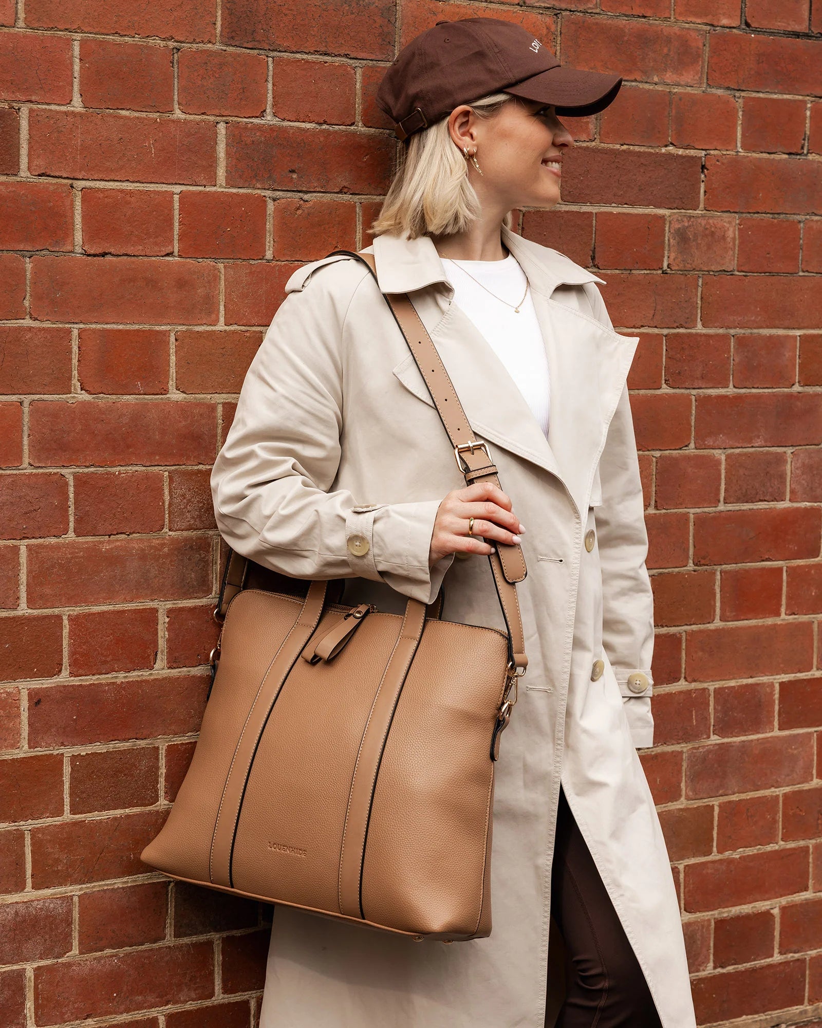 Rhodes Laptop Bag Latte Bags and Purses Louenhide