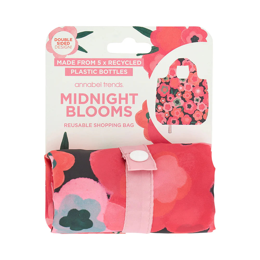 Shopping Tote - Midnight Blooms - Global Free Style