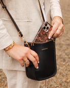 Parker Phone Crossbody Bag Black Bags and Purses Louenhide   