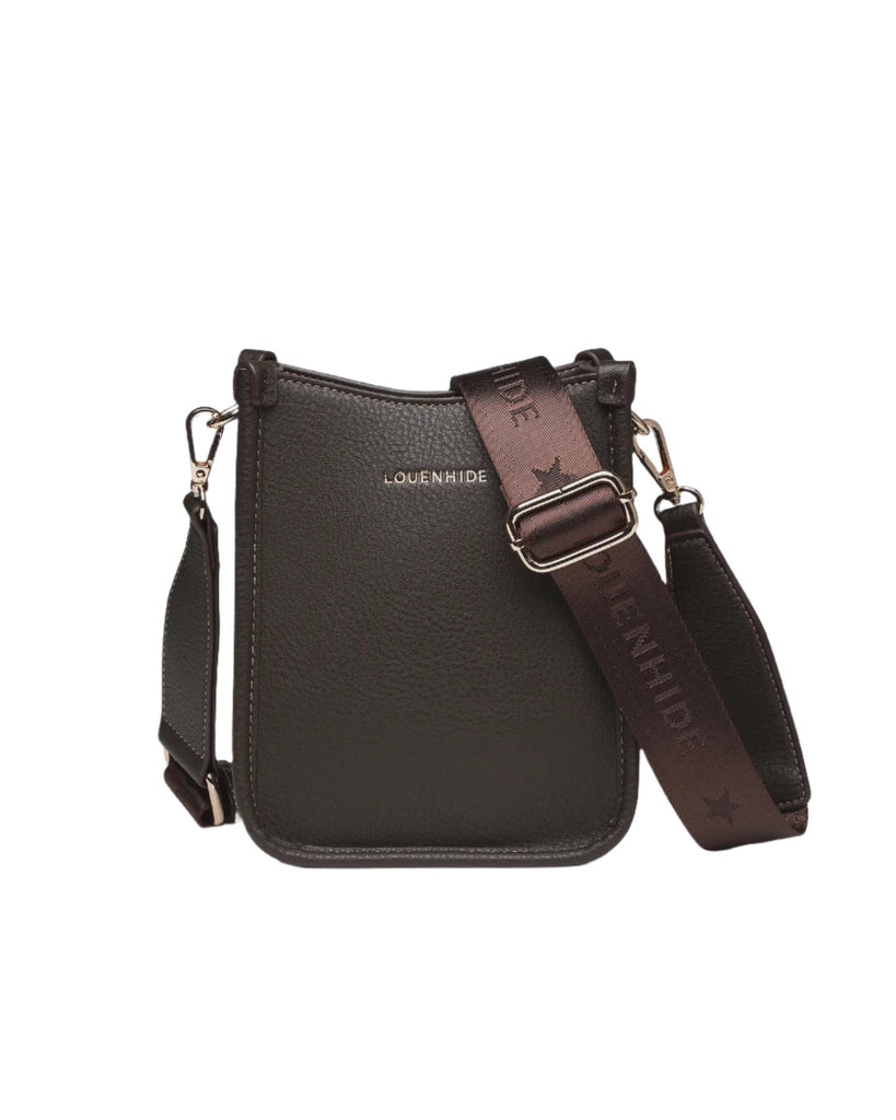 Parker Phone Crossbody Bag Chocolate Bags and Purses Louenhide   