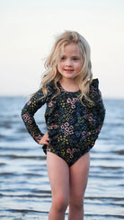 Pippa Solid Back Girls Swimwear Kids Dresses Fernleigh Avenue