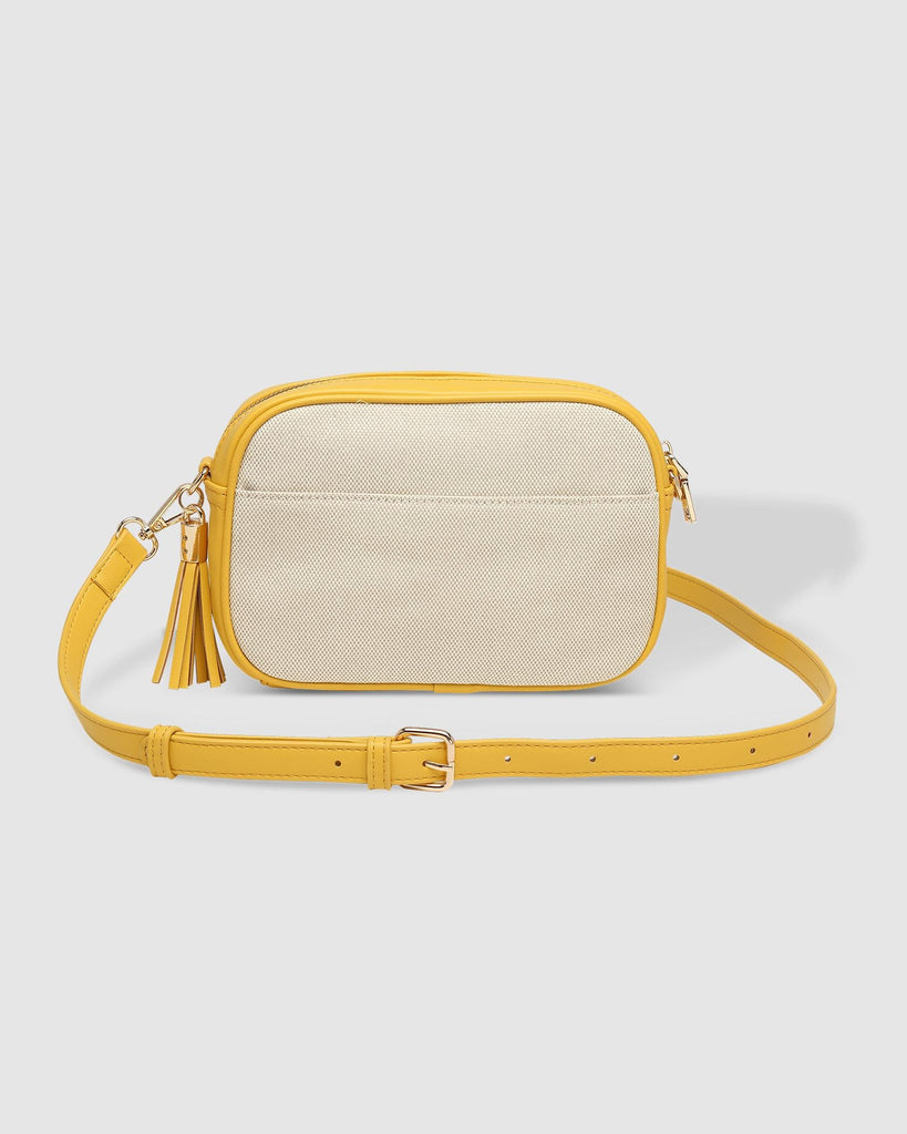 Ginger Canvas Crossbody Bag Cream / Lemon - Global Free Style