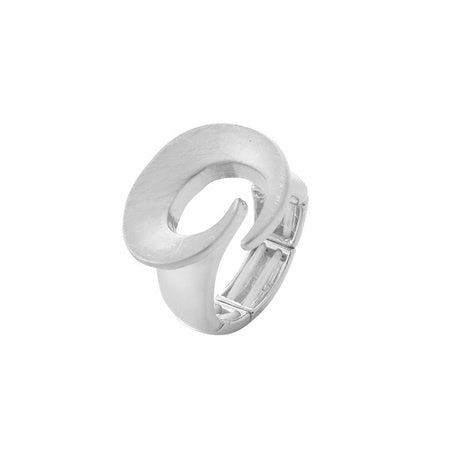 Swirl Elastic Ring Silver Earrings Sun Accessories