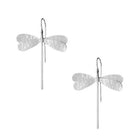 Beaten Dragonfly Earrings Silver Earrings Sun Accessories