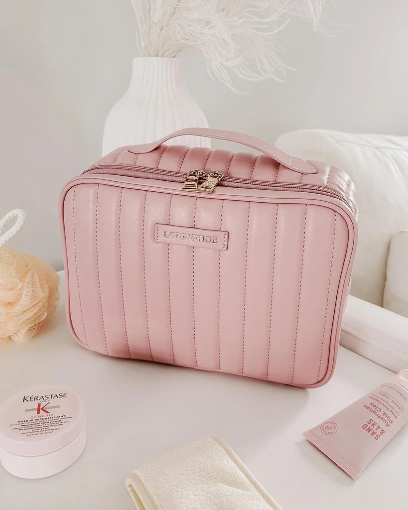 Maggie Cosmetic Case Pale Pink Bags and Purses Louenhide   