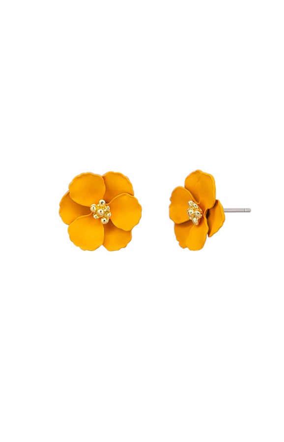 Light Peach Pansy E/R Earrings Tiger Tree