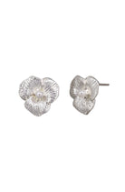 Silver Pansy E/R Earrings Tiger Tree