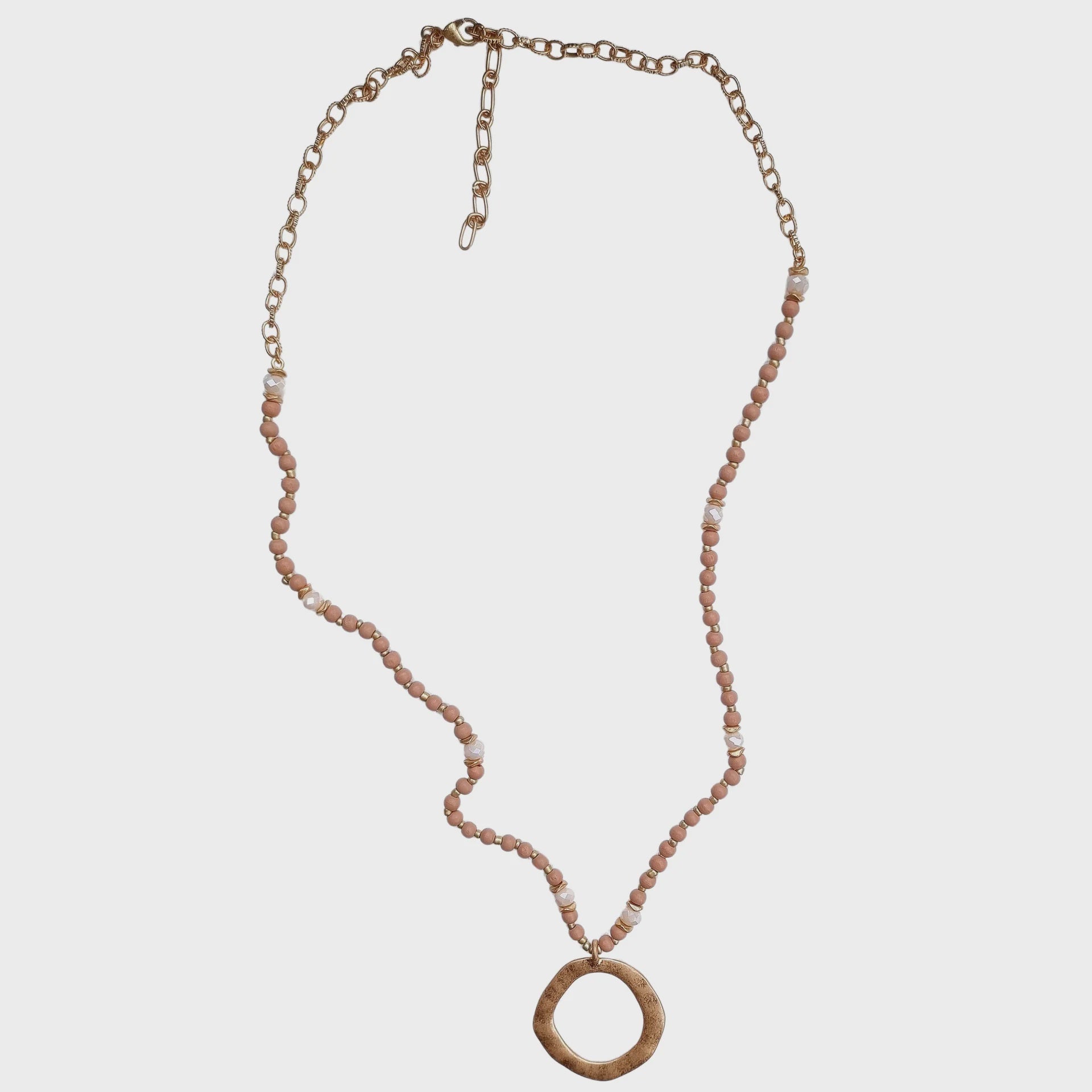 Nicolette Necklace 1901-01-9BPEACH Necklaces Zoda