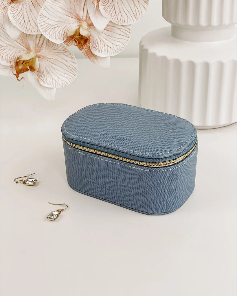 Olive Jewellery Box Cloudy Blue Bags and Purses Louenhide   