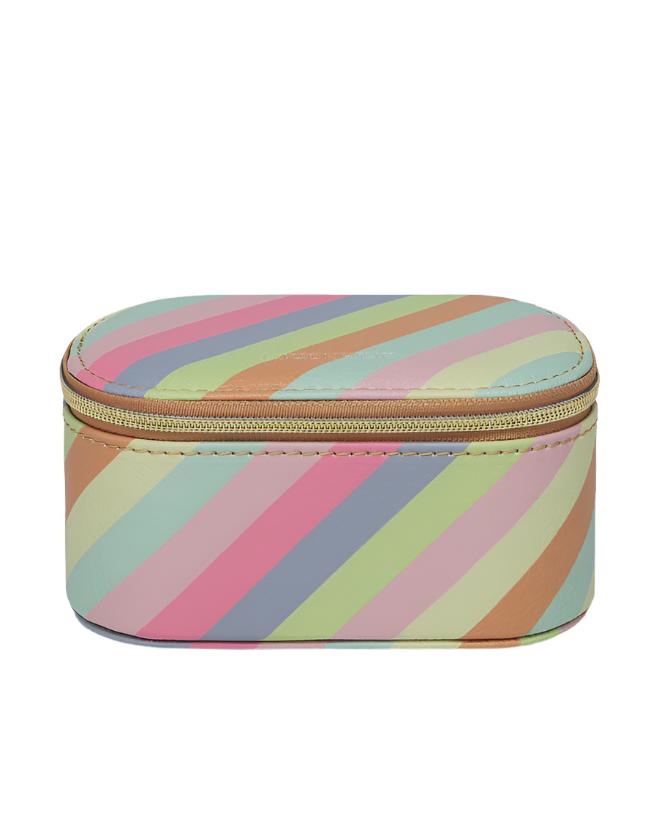 Olive Jewellery Box Pastel Stripe Bags and Purses Louenhide   