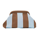 Dumpling Clutch Sky Blue and Chocolate Bags and Purses Annabel Trends