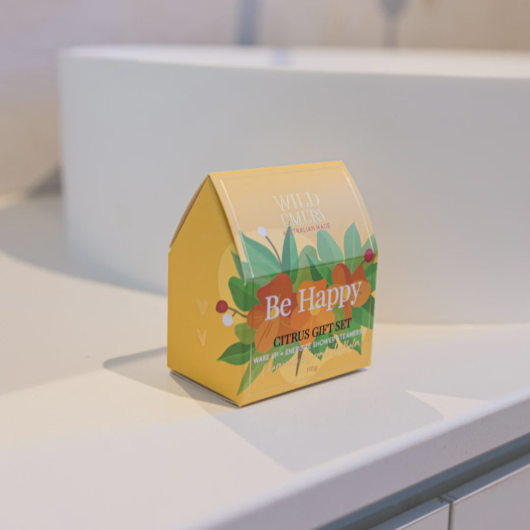 Be Happy - Citrus Mini Gift Set Gifts and Accessories Wild Emery