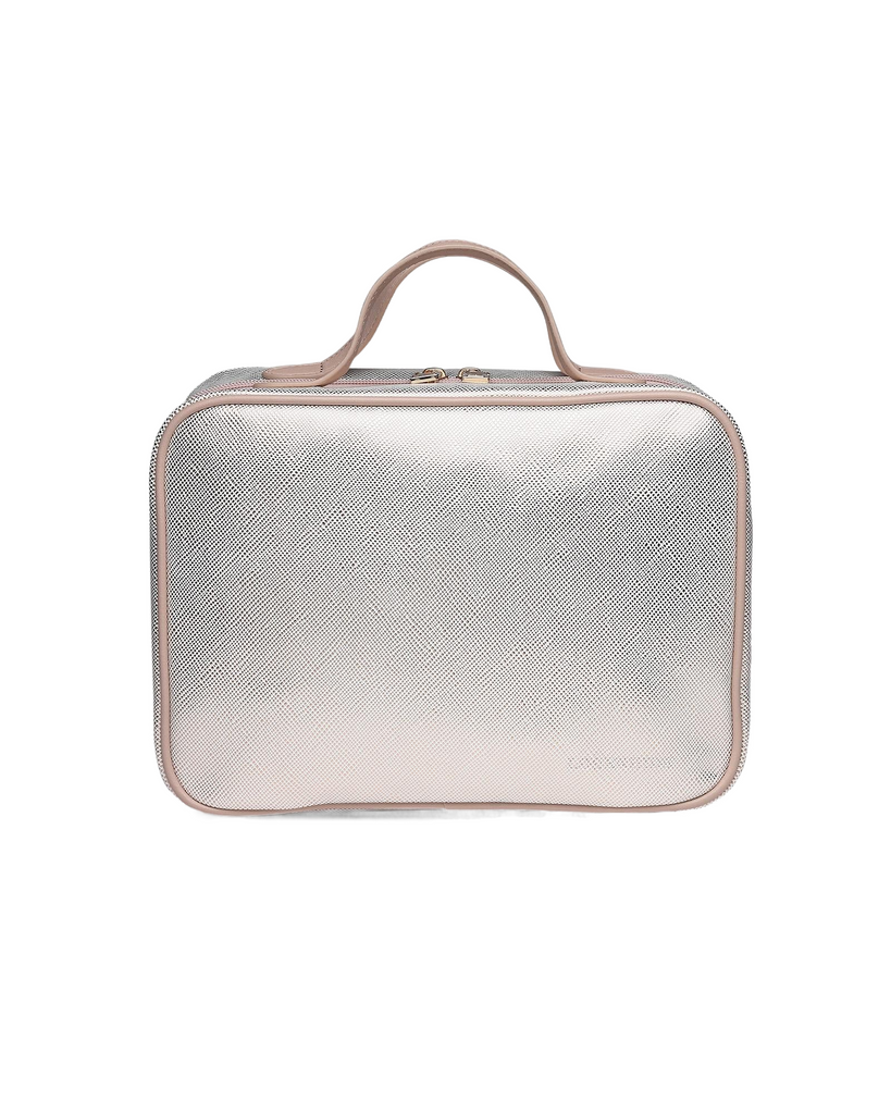 Baby Emma Cosmetic Case Metallic Nude Bags and Purses Louenhide   