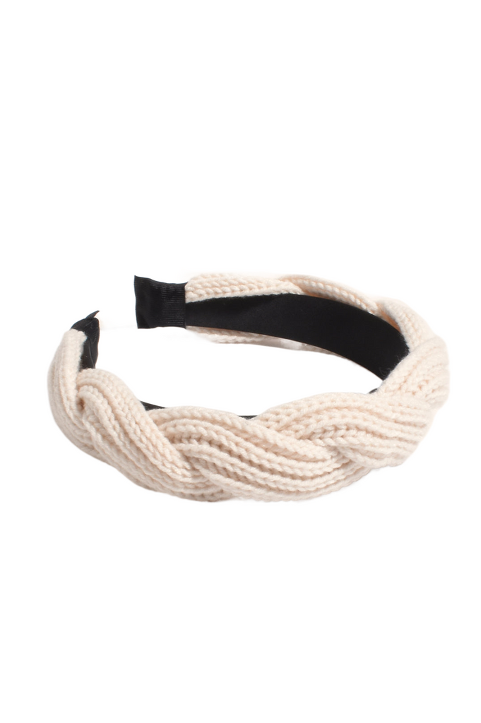 Colorado Knit Headband Cream Hair Adorne   