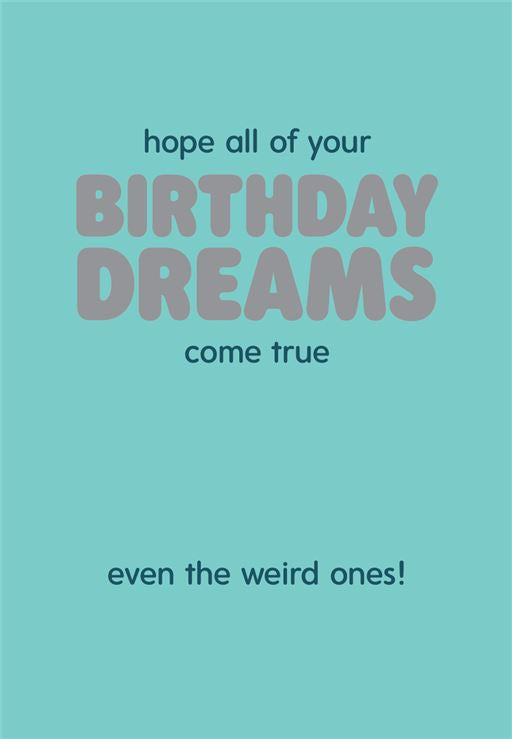 Greeting Card - Birthday Dreams - Global Free Style