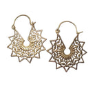 Brass Tribal Boho Earrings Earrings Ombak