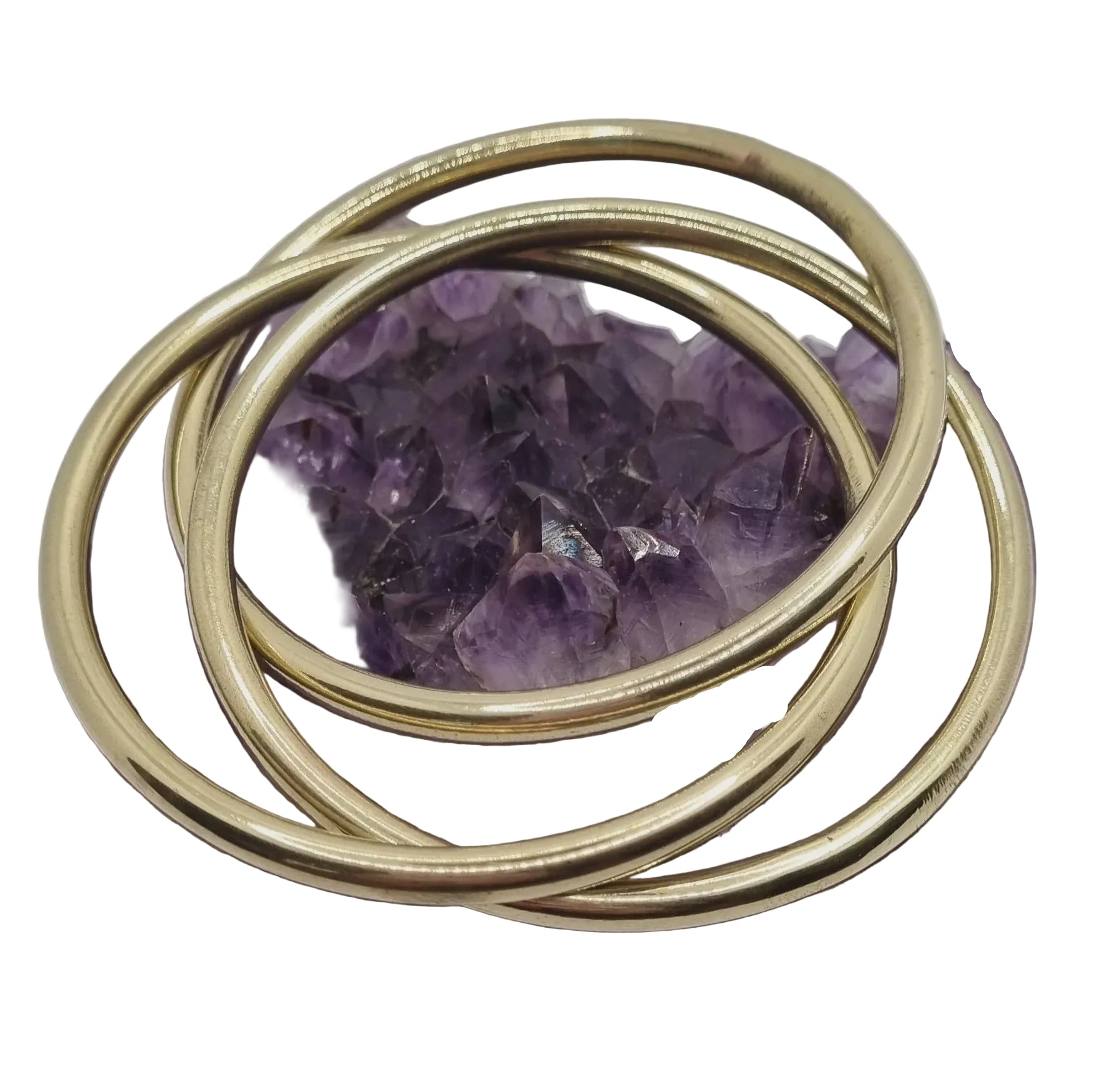 Brass Boho Triple Bangle Bracelets and Bangles Ombak