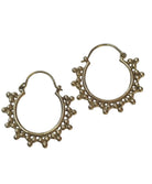Golden Sunburst Hoop Earrings Earrings Ombak