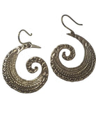 Brass Spiral Boho Earrings Earrings Ombak
