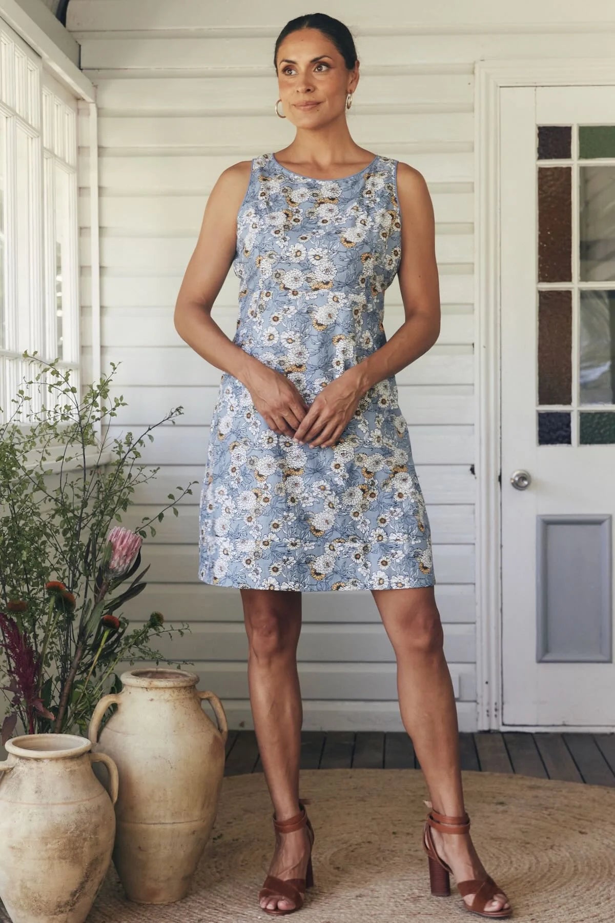 Alana Dress Cornflower - Global Free Style