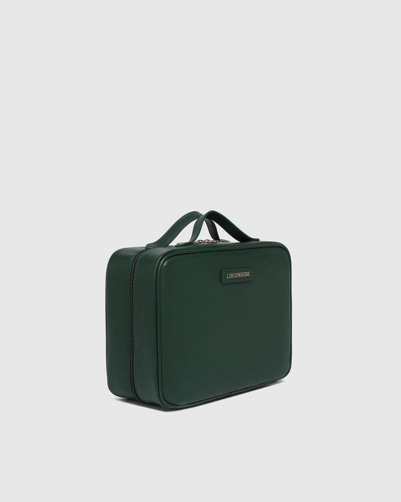Georgie Cosmetic Case Forest Green Bags and Purses Louenhide
