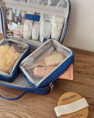 Georgie Cosmetic Case Ocean Blue Bags and Purses Louenhide