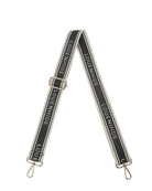 Logo Contrast Bag Strap Black/Cream Bags and Purses Louenhide