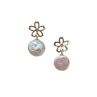 Natural Pearl Earring Gold 226342G Earrings Zoda