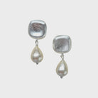 Natural Pearl Earring Silver 228074S Earrings Zoda