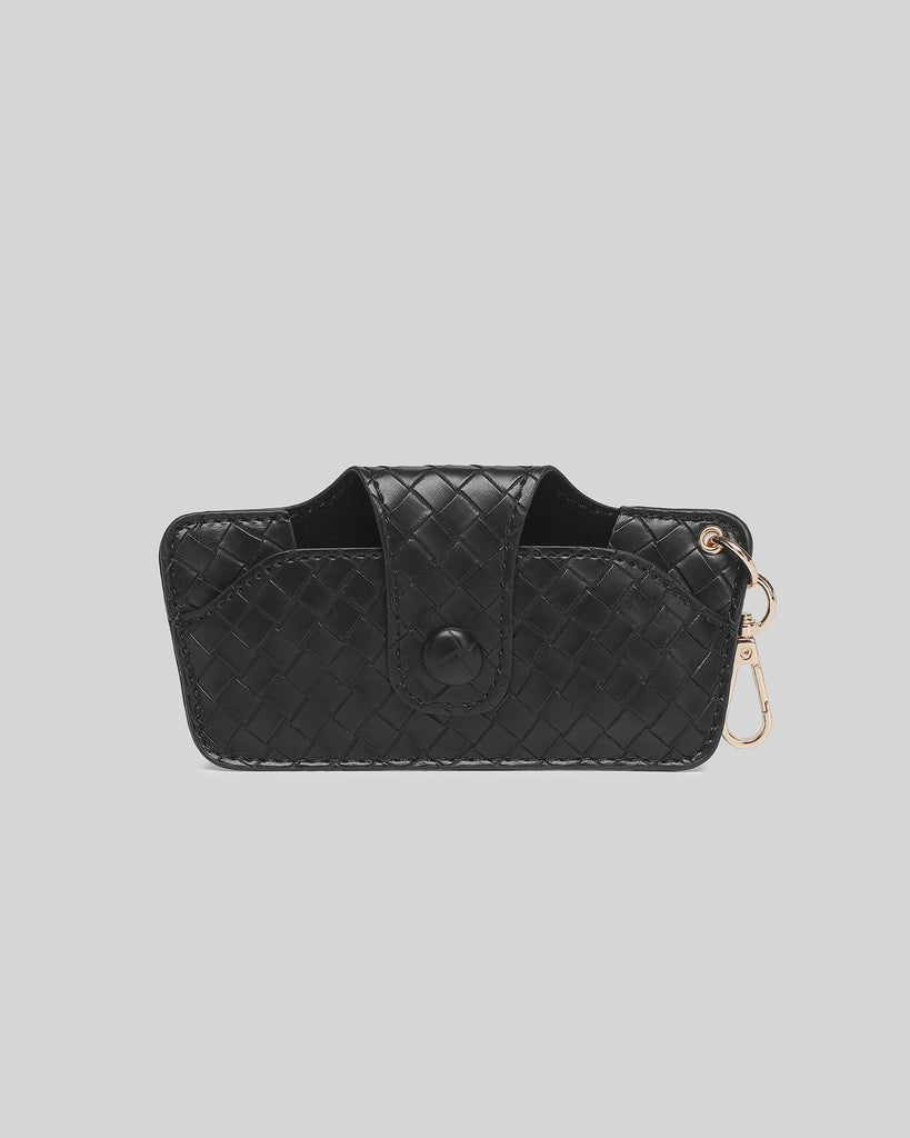 Skittle Sunglass Case Woven Black Bags and Purses Louenhide