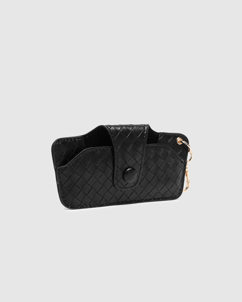 Skittle Sunglass Case Woven Black Bags and Purses Louenhide