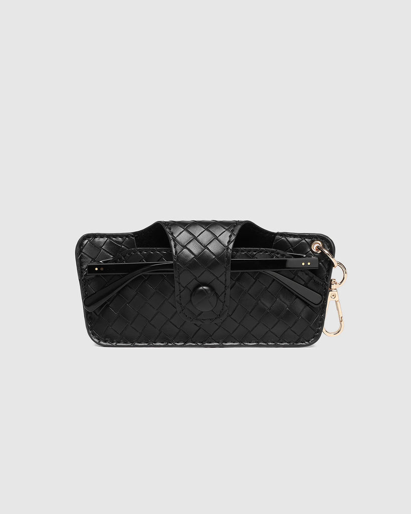 Skittle Sunglass Case Woven Black Bags and Purses Louenhide