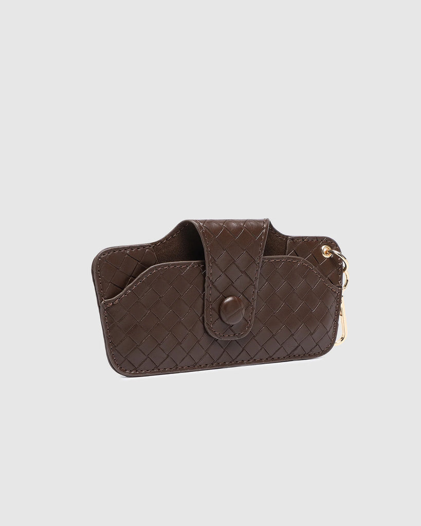 Skittle Sunglass Case Woven Chocolate Bags and Purses Louenhide